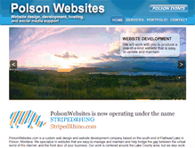 Tablet Screenshot of polsonwebsites.com